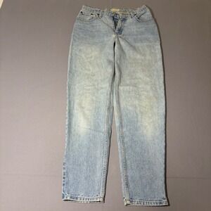 G.H. Bass & Co. Jeans Womens 28 Light Blue Straight Leg High Rise Vintage Frayed